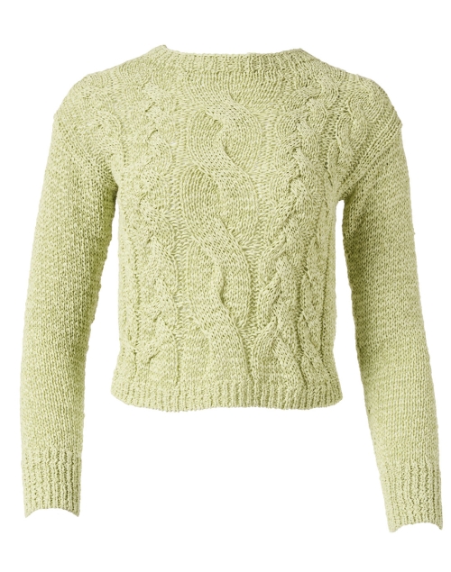 Vince Light Green Cable Sweater