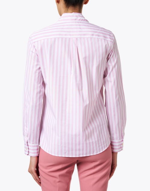 Back image - Weekend Max Mara - Armilla Pink and White Cotton Shirt