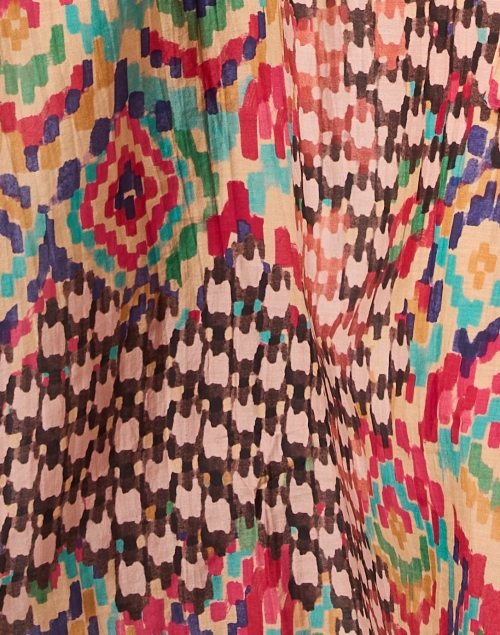 Fabric image - Chufy - Tosh Multi Print Cotton Silk Dress 