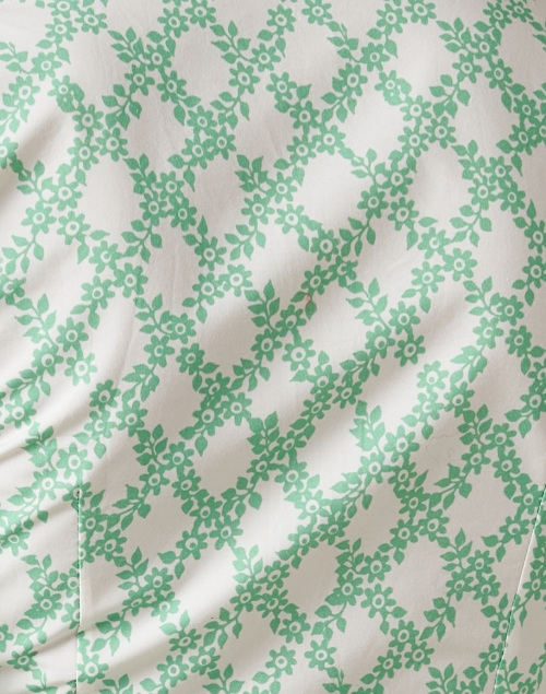 Fabric image - Loretta Caponi - Francesca Green Print Cotton Top