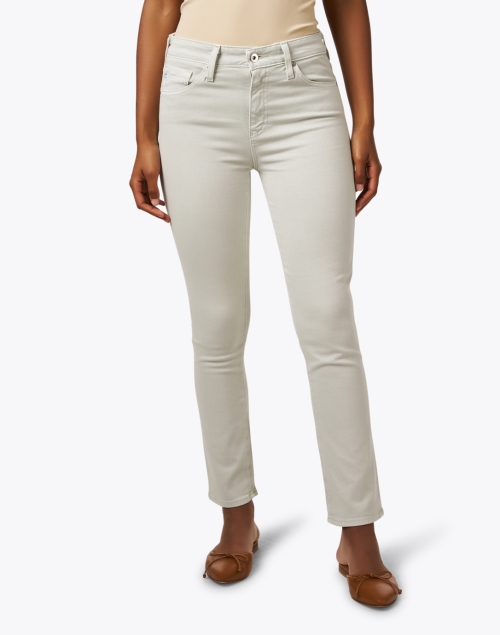Front image - AG Jeans - Mari Sage Green Stretch Straight Leg Jean