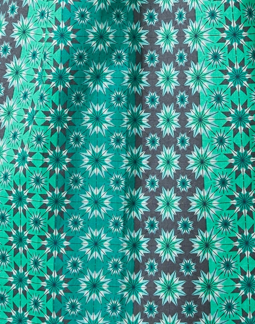 Fabric image - Ro's Garden - Paloma Green Print Cotton Blouse