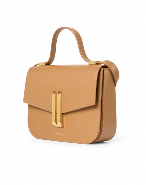 Front image - DeMellier - Vancouver Deep Toffee Leather Crossbody Bag