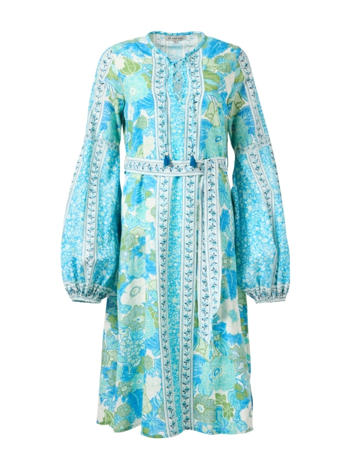 Product image - D'Ascoli - Dahlia Blue Multi Print Cotton Dress