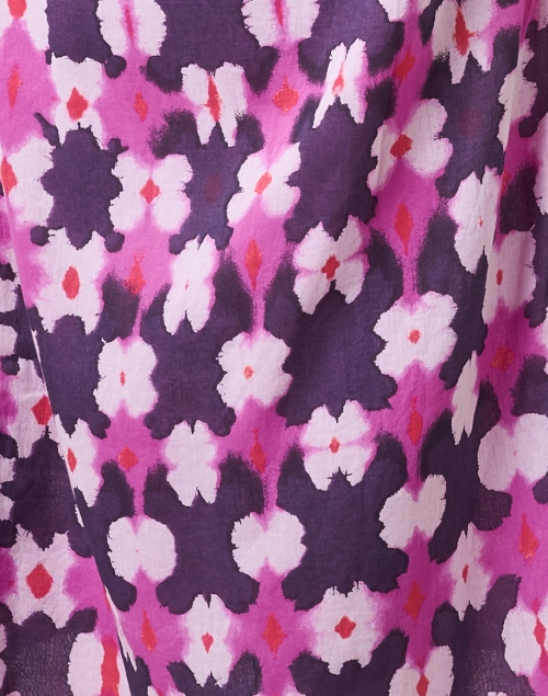 Fabric image - Banjanan - Crystal Pink and Purple Print Dress