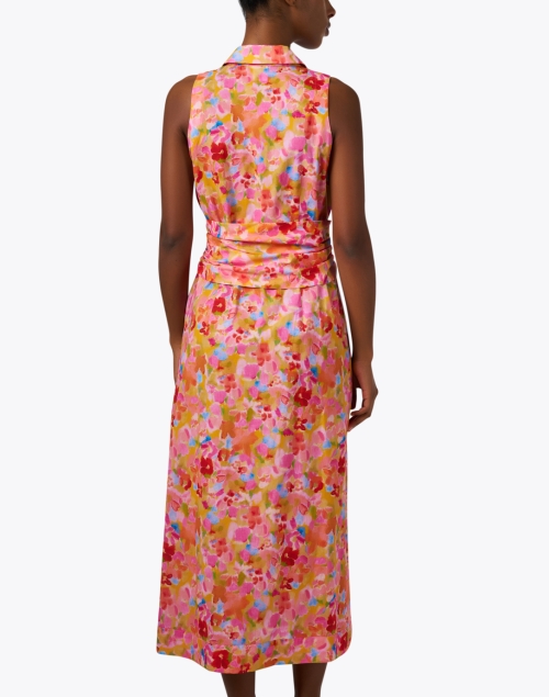 Back image - Finley - Ellis Pink Floral Print Dress