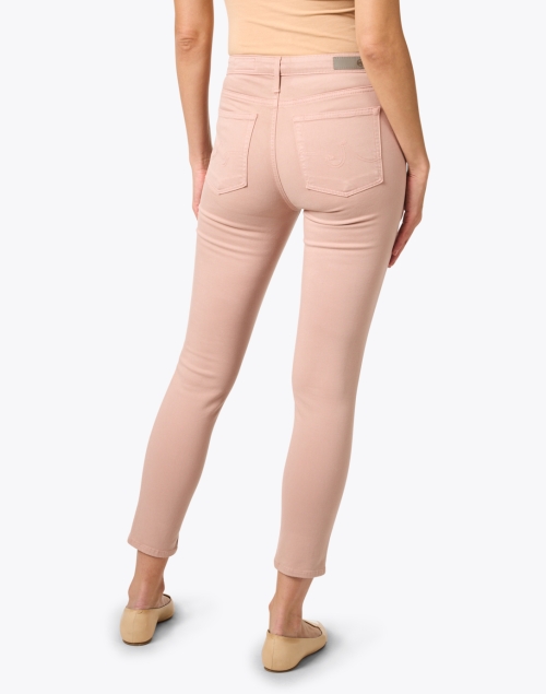 Back image - AG Jeans - Prima Pink Denim Slim Ankle Jean