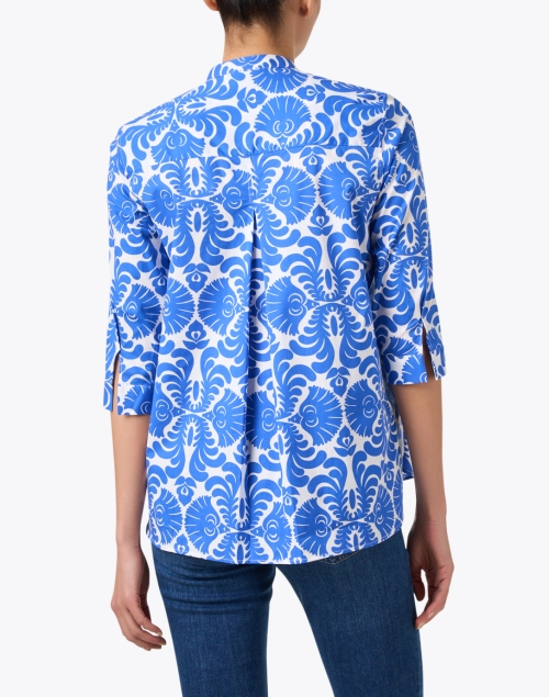 Back image - Caliban - Blue Cotton Print Shirt