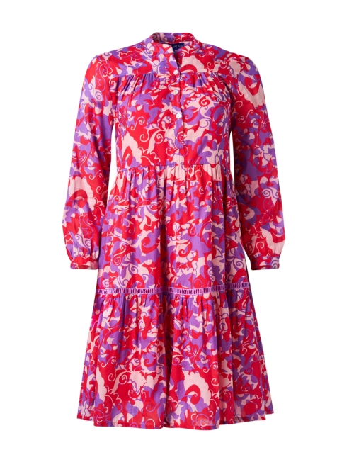 Product image - Ro's Garden - Tyler Fuchsia and Red Print Dress