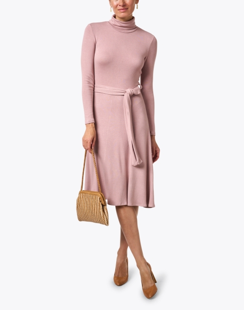Mackenzie Pink Cotton Sweater Dress