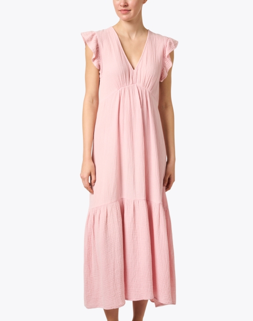 Front image - Honorine - Ruby Pink Maxi Dress