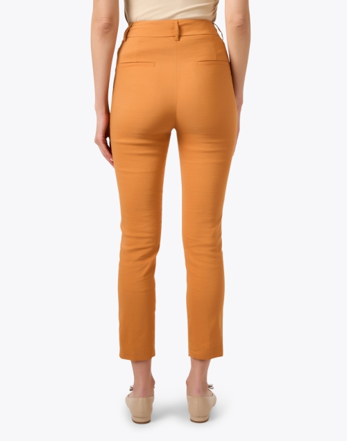 Back image - Momoni - Lyon Orange Slim Leg Pant