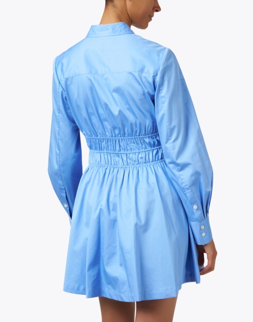 Back image - Jason Wu - Blue Cotton Shirt Dress