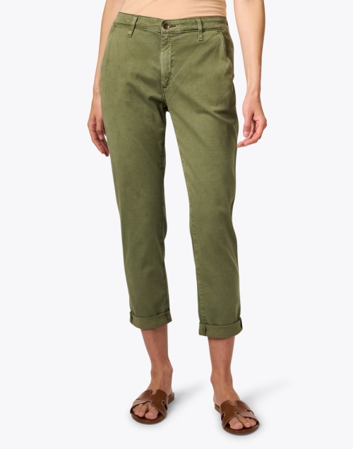 Front image - AG Jeans - Caden Green Stretch Cotton Pant