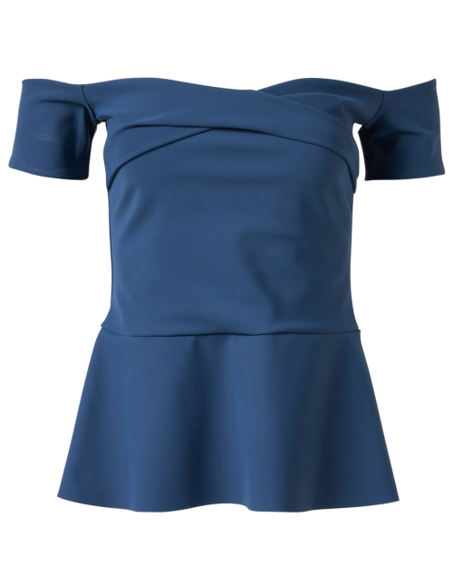 Product image - Chiara Boni La Petite Robe - Selena Blue Off the Shoulder Top