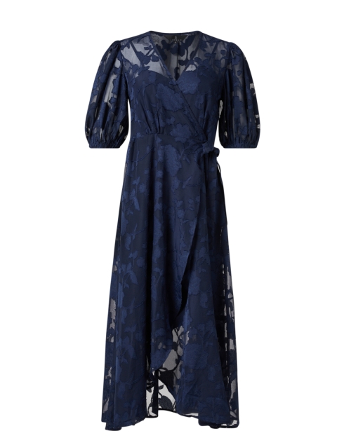 Product image - Abbey Glass - Navy Floral Chiffon Wrap Dress