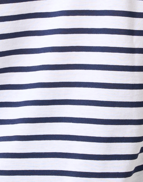 Fabric image - Saint James - Minq White and Navy Striped Top