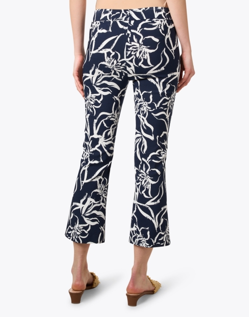 Back image - Avenue Montaigne - Leo Navy Floral Pull On Pant