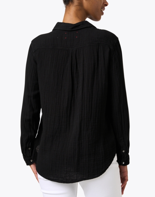Back image - Xirena - Scout Black Cotton Gauze Shirt