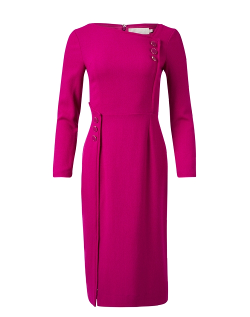 Product image - Jane - Renee Magenta Wool Crepe Dress