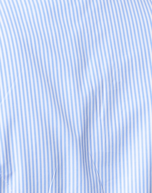 Fabric image - Gretchen Scott - Teardrop Blue and White Striped Cotton Dress