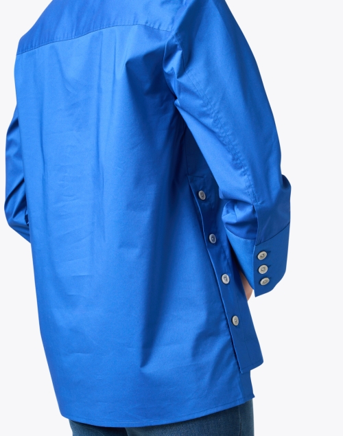 Extra_1 image - Hinson Wu - Maxine Blue Stretch Cotton Shirt
