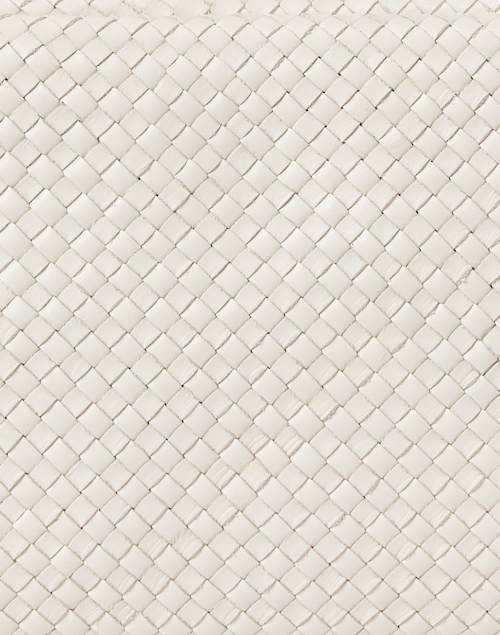 Fabric image - Clare V. - Marisol Cream Woven Leather Crossbody Bag 