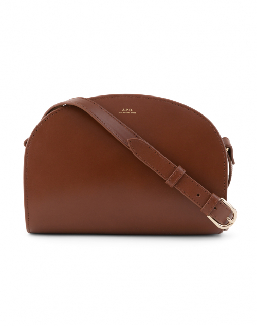 Product image - A.P.C. - Cognac Demi Lune Leather Crossbody Bag