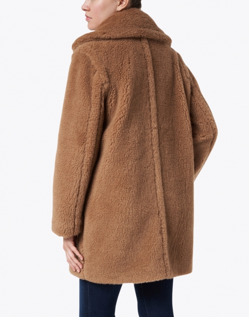 Back image - Max Mara - Orchis Brown Teddy Camel Coat