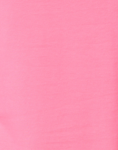 E.L.I. - Flamingo Pink Pima Cotton Ruched Sleeve Tee