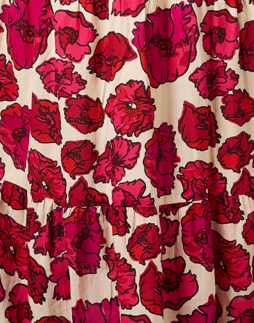 Fabric image - Ro's Garden - Ivy Pink Floral Print Dress