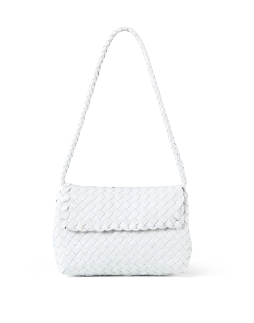 Product image - Loeffler Randall - Billie White Woven Leather Shoulder Bag
