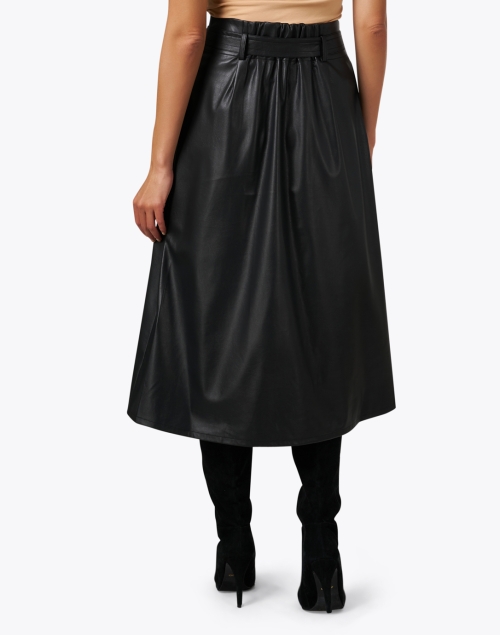 Back image - Brochu Walker - Teagan Black Faux Leather Skirt