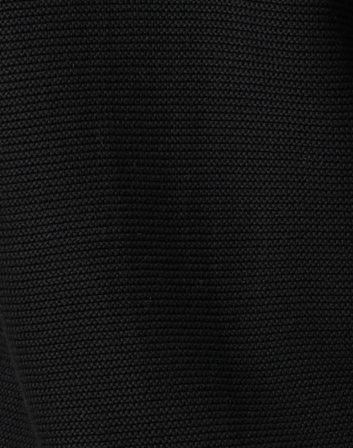 Fabric image - Kinross - Black Cotton Garter Stitch Cardigan