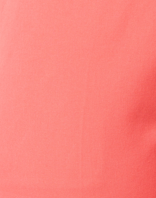 Fabric image - Peace of Cloth - Romy Coral Stretch Cotton Bermuda Shorts
