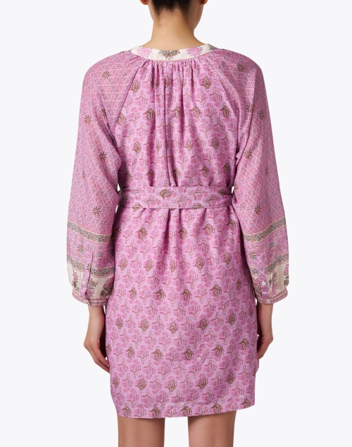 Back image - Xirena - Hart Pink Cotton Silk Dress