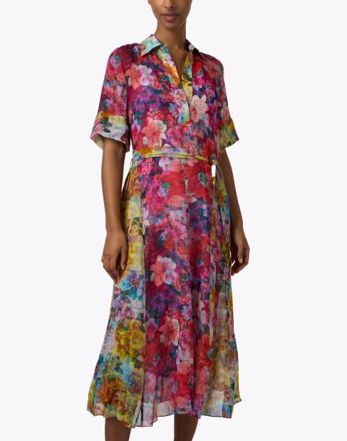Front image - Megan Park - Celia Multi Print Shirt Dress