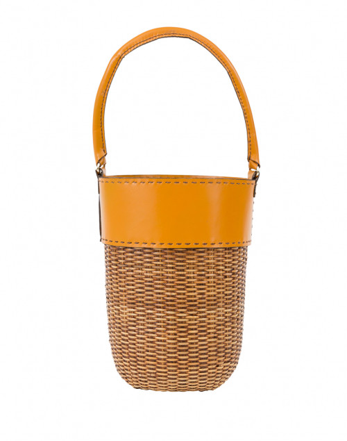 Product image - Kayu - Lucie Caramel Woven Wicker Bucket Tote