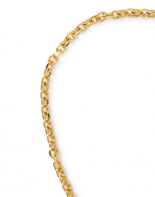 Back image - Ben-Amun - Gold Textured Disc Chain Link Necklace