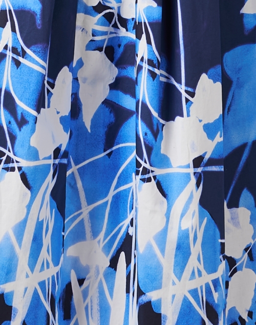 Fabric image - Sara Roka - Elenat Blue Print Cotton Dress