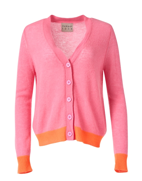 Product image - Jumper 1234 - Pink and Orange Cashmere Cardigan