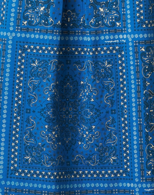 Fabric image - Ro's Garden - Georgina Blue Bandana Print Dress