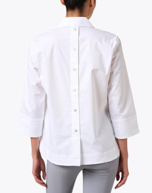 Back image - Hinson Wu - Aileen White Cotton Top