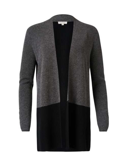 Product image - Kinross - Grey and Black Cashmere Cardigan