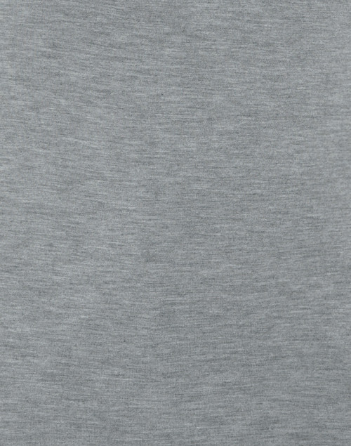 Fabric image - Majestic Filatures - Grey Crew Neck Long-Sleeved Stretch Viscose Top