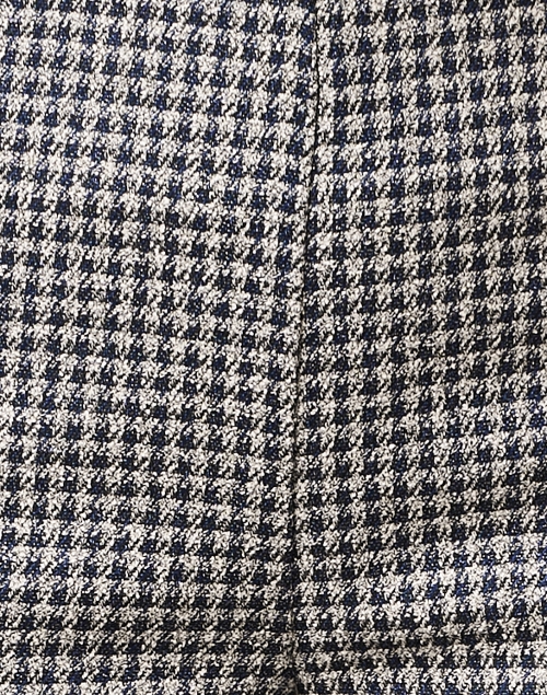 Fabric image - Peace of Cloth - Jules Navy Metallic Check Knit Pull On Pant