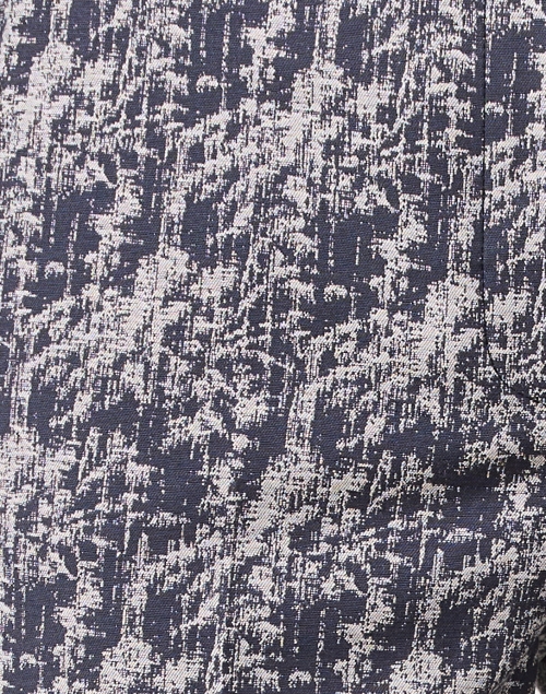 Fabric image - Peserico - Navy Jacquard Cotton Stretch Pant