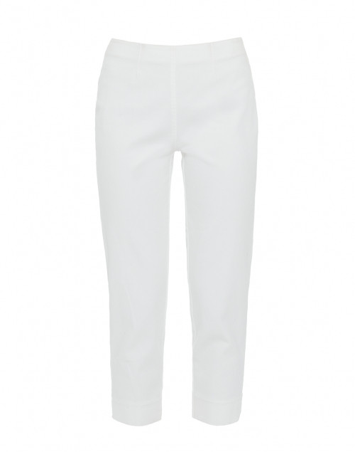 Product image - Piazza Sempione - Audrey White Stretch Cotton Capri Pant