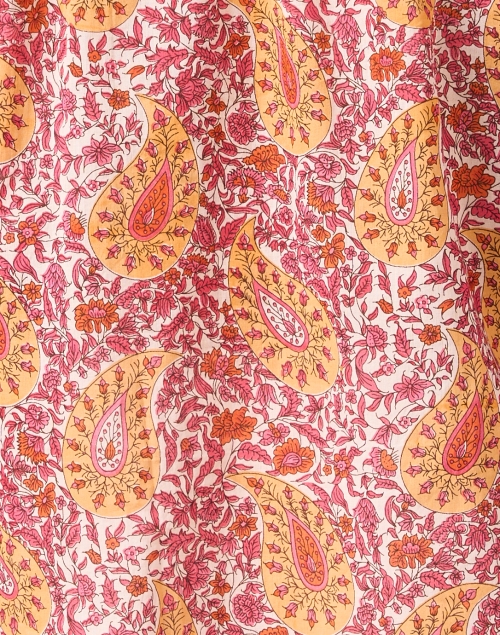 Fabric image - Ro's Garden - Rachel Orange Paisley Print Blouse