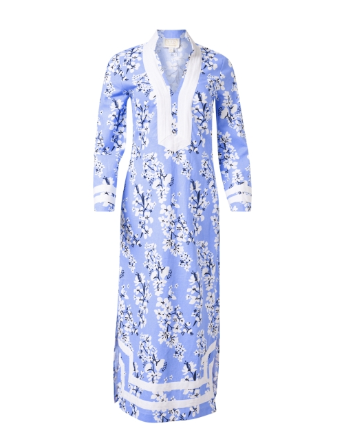 Product image - Sail to Sable - Blue and White Print Linen Tunic Dress